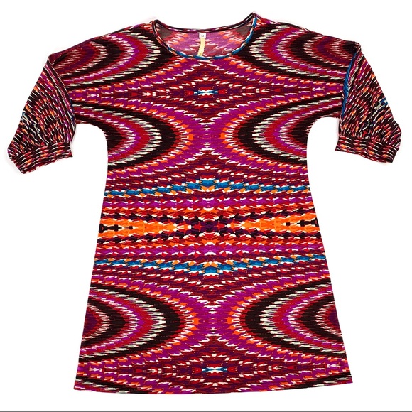 Uncle Frank Colourful and Psychedelic Tunic Dress, Medium - Picture 11 of 16